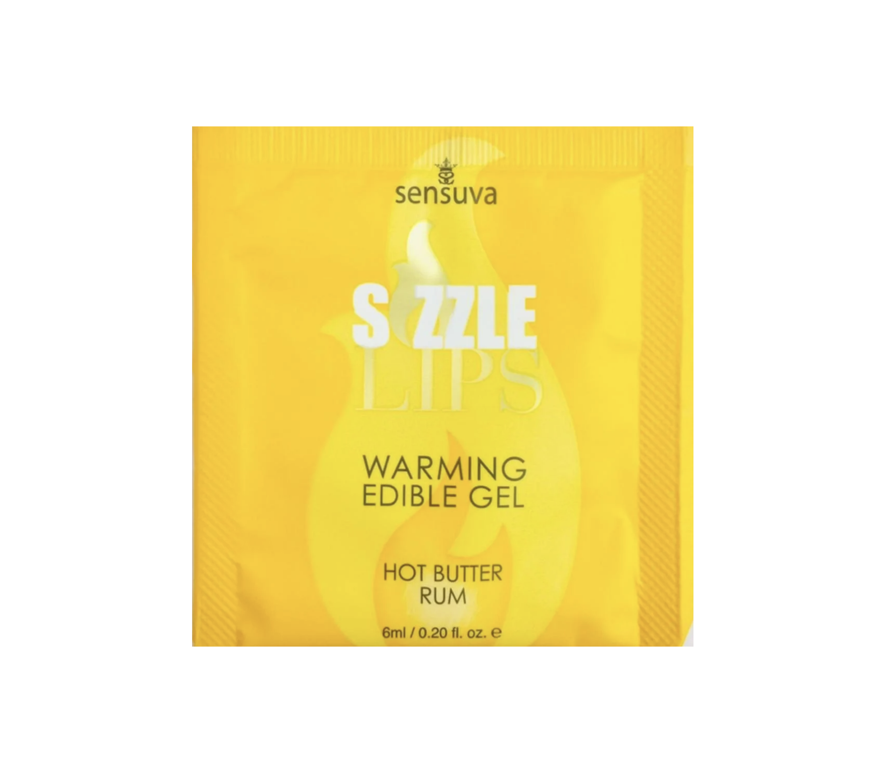 Пробник массажного геля Sensuva Sizzle Lips Butter Rum 6 мл