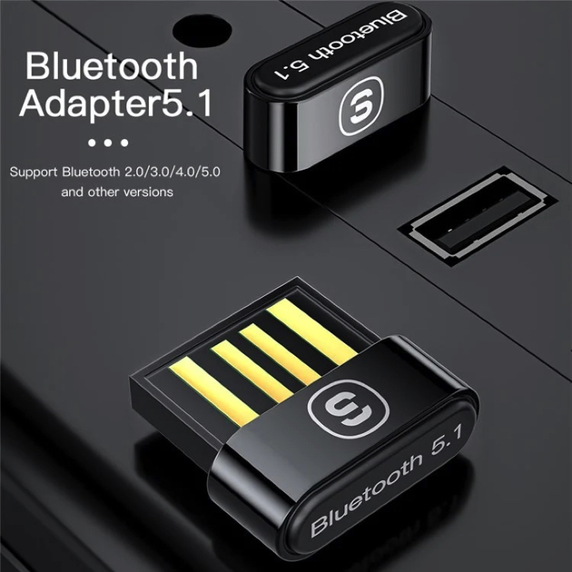 Адаптер Bluetooth Essager Mini USB/5.0 Черный (EBT50-MN01) - фото 2
