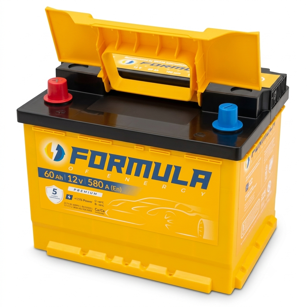 Аккумулятор автомобильный 6CT-60 FORMULA Premium EN580 60Ah-12V + слева 242х175х190 мм