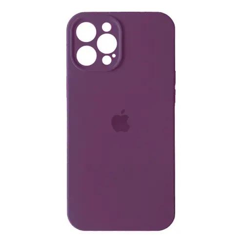 Силиконовый Чехол Накладка Закрытая Камера Silicone Case Full Camera Для iPhone 12 Pro Max Marsala