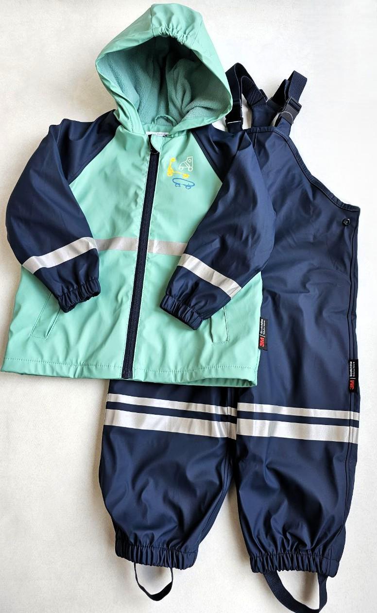 Дождевик-костюм детский Lupilu на флисе грязепруф 122-128 см (002939/008512)