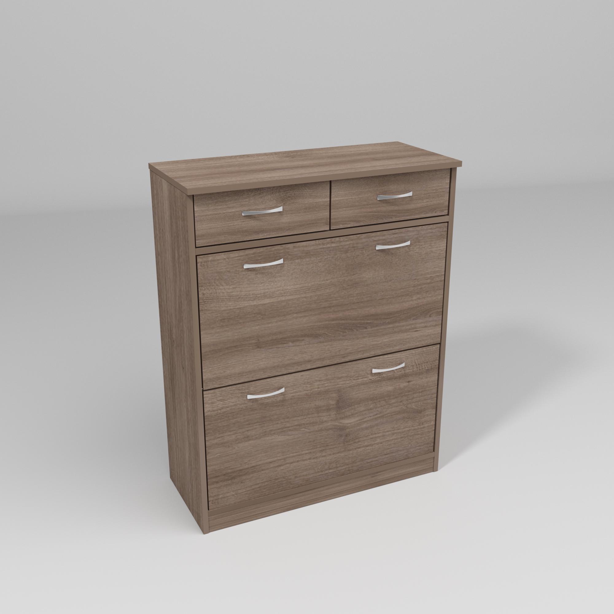 Тумба для взуття №2 800х350х1010 мм Дуб Шамоні Темний(12628)