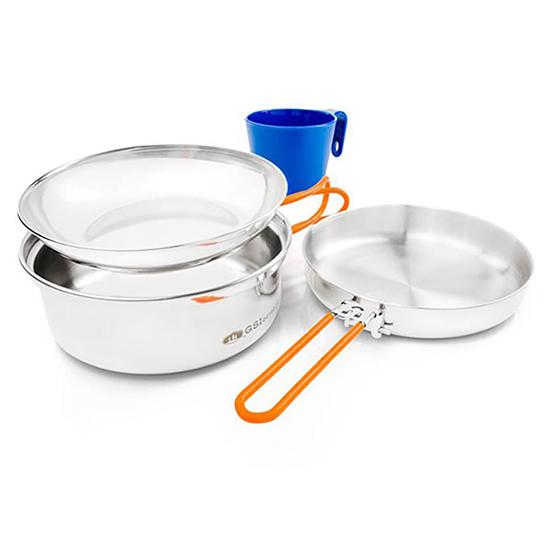 Набор посуды GSI Outdoors Glacier Stainless 1 Person Mess Kit (93475)