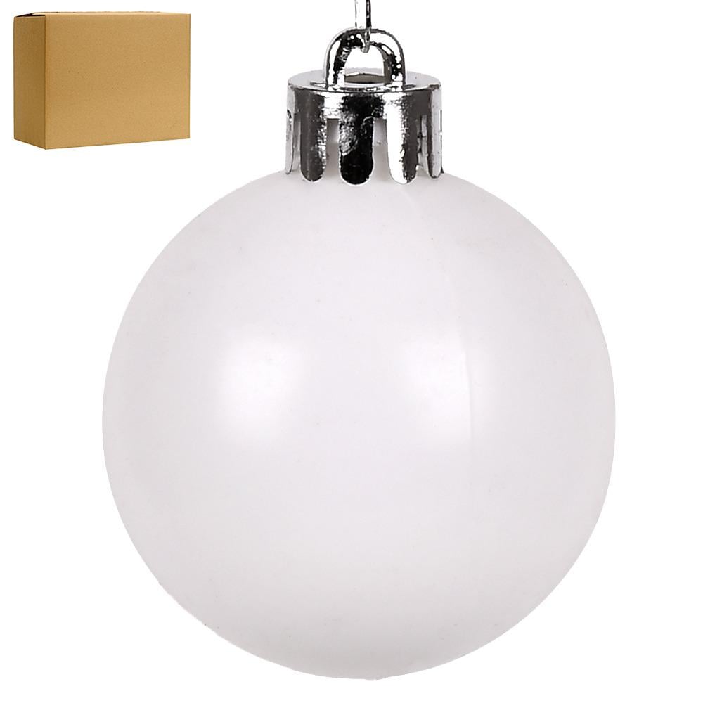 Ялинкові кульки 8 см глянець 100 шт. (9191W-6) - фото 1