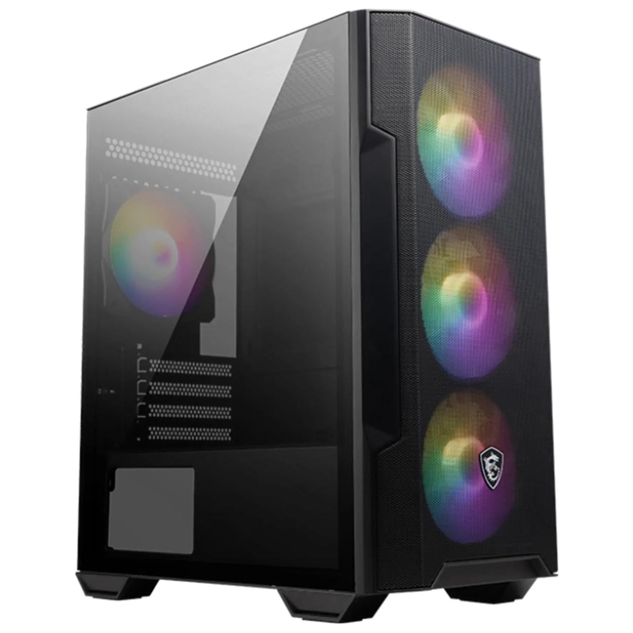 Корпус для ПК MSI MAG Forge M100R Mini-Tower PSU MicroATX/Mini-ITX ARGB Black (35386384)