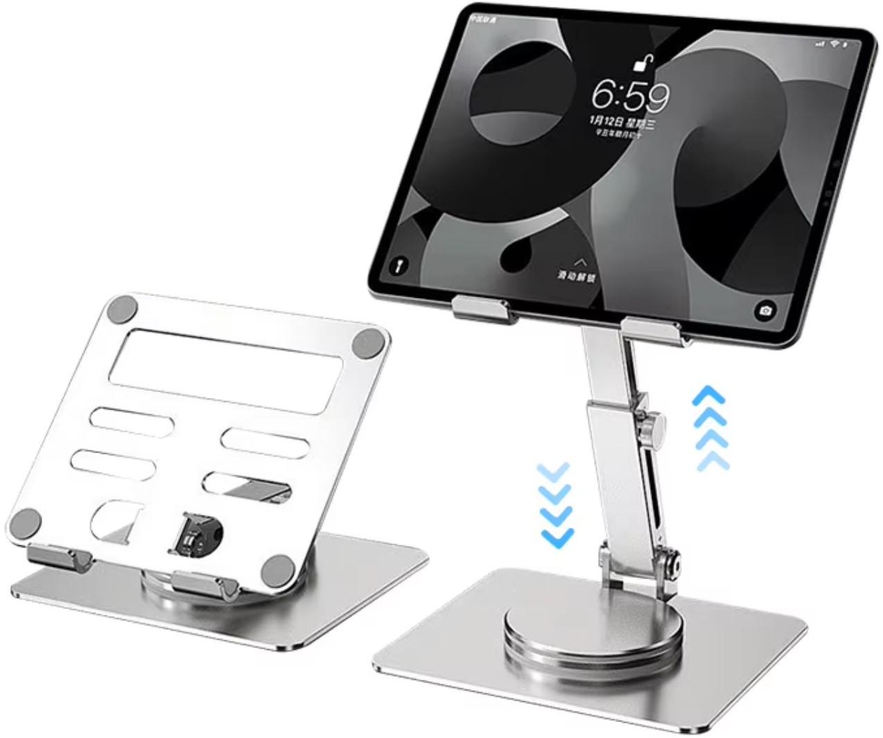 Держатель для планшета Primo SP05 7-12,9" настольный металлический с функцией вращения Silver (2632444852) - фото 5 Держатель для планшета Primo SP05 7-12,9" настольный металлический с функцией вращения Silver (2632444852) - фото 5