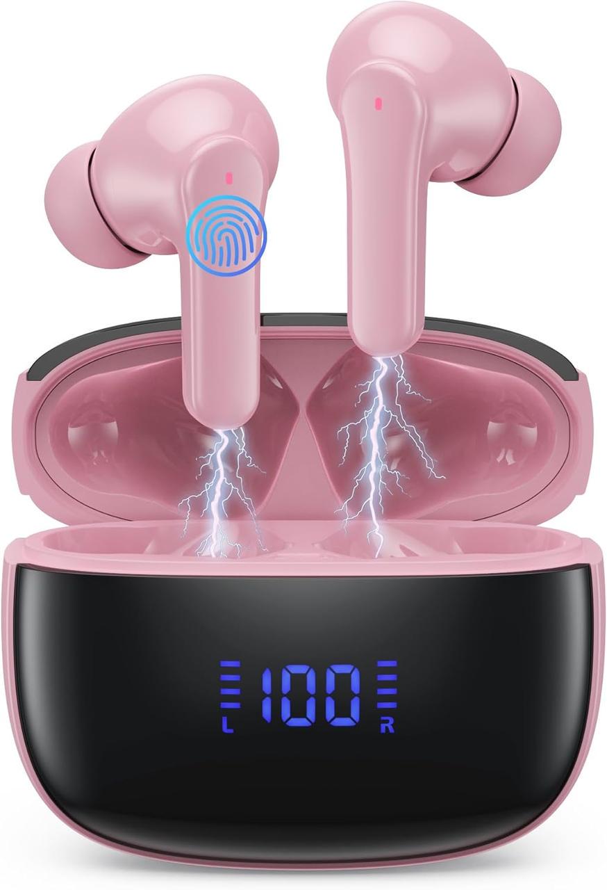 Наушники TWS 4-ENC/IP7/LED-дисплей Bluetooth 5.3 Черный (S05-0775)