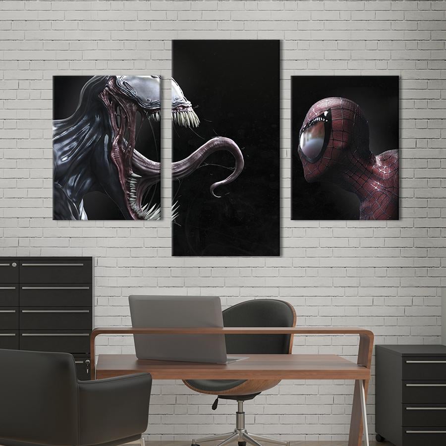 Картина для интерьера Venom and Spider-man 66x40 см (761-32) Картина для интерьера Venom and Spider-man 66x40 см (761-32)