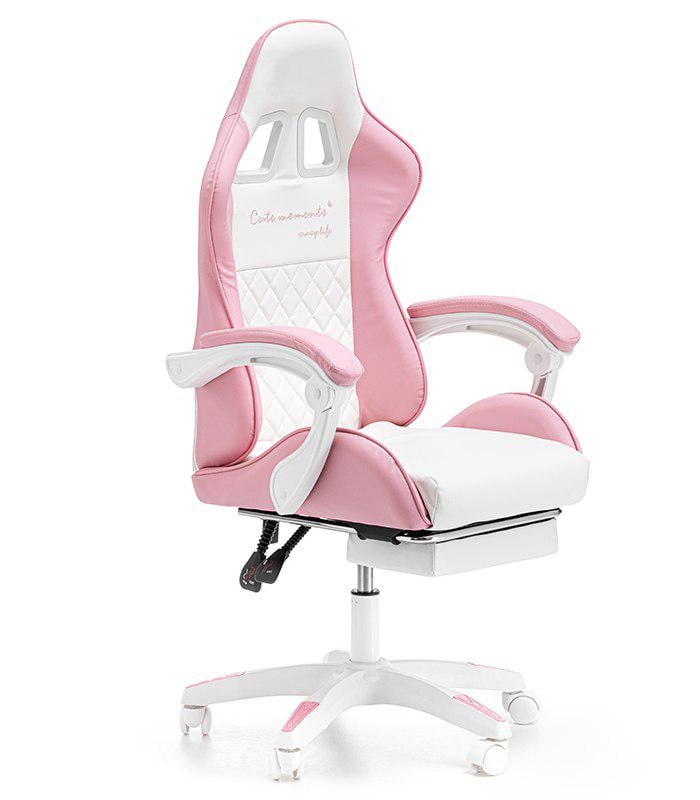 Крісло геймерське дитяче G892 з подушками та підставкою для ніг Рожевий (24096834) - фото 7