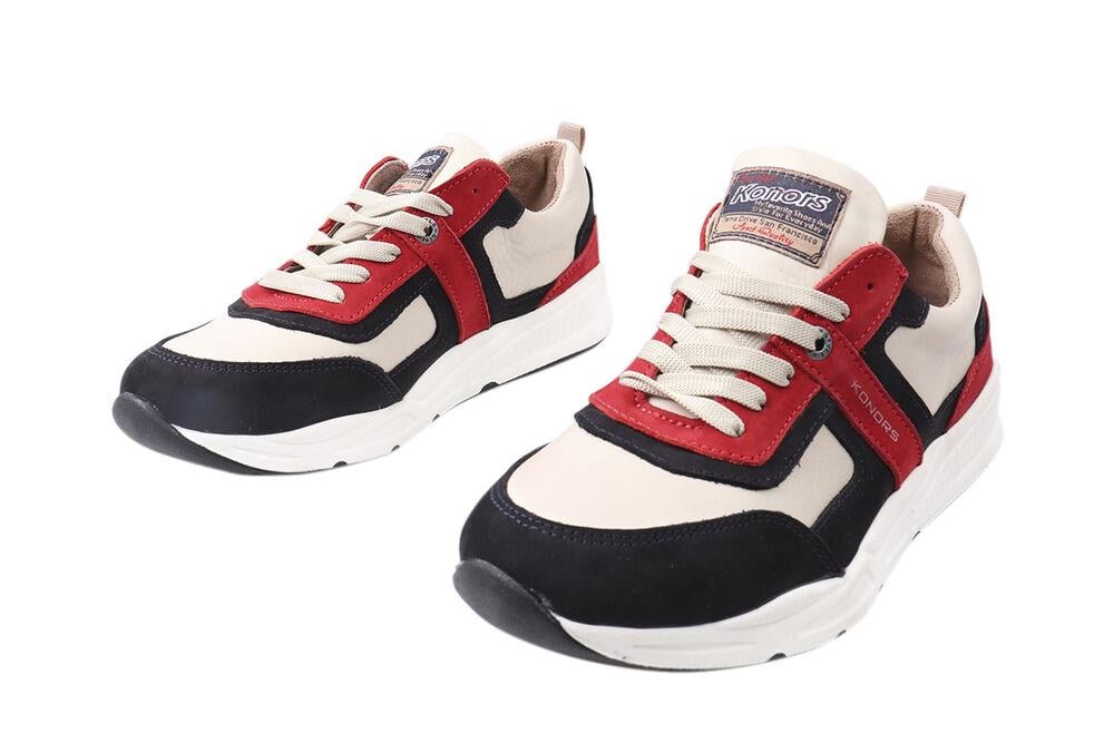 Кроссовки мужские Konors из кожи-нубука на низком ходу на шнуровке р. 40 Цветной (545-21DTS) - фото 5 Кроссовки мужские Konors из кожи-нубука на низком ходу на шнуровке р. 40 Цветной (545-21DTS) - фото 5