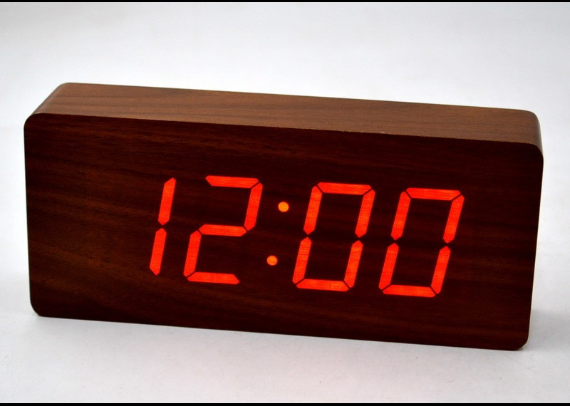 Часы настольные Wooden Clock Венге (1295H)