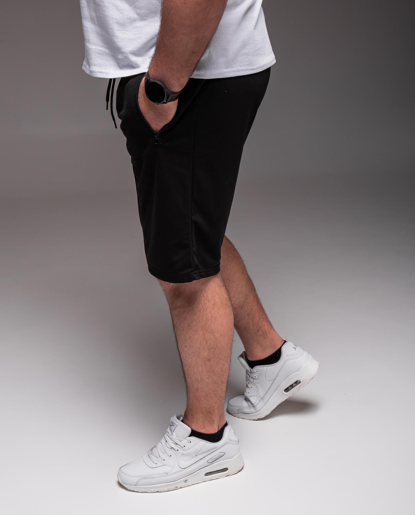 Шорты батал мужские летние трикотажные 5XL Черный (2243/2) - фото 2