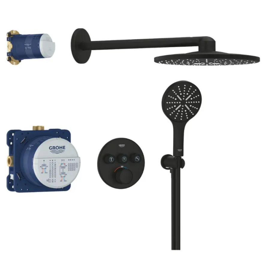 Душевая система скрытого монтажа термостатическая Grohe Grohtherm SmartControl с Rainshower SmartActive 310 Chrome (34863KF0)