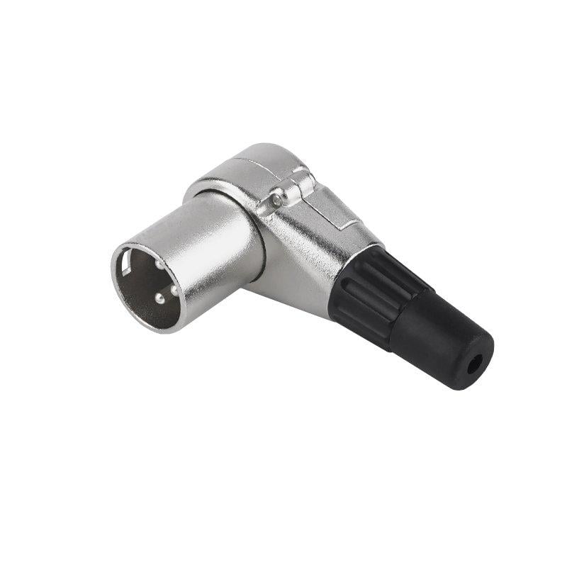 Штекер XLR 3pin на кабель 90° (A262019)