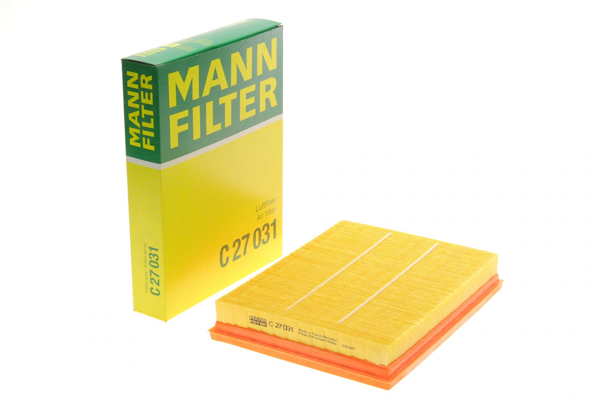 Фильтр воздушный Mann-Filter для Ford Focus/Kuga 1,0-1,5 EcoBoost/1,5-2,0 EcoBlue 18- (C 27 031)