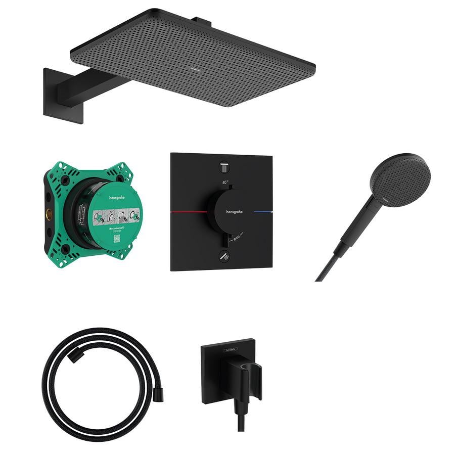 Душевая система скрытого типа Hansgrohe Raindance Alive 24620670 с верхним душем Черный (258272)