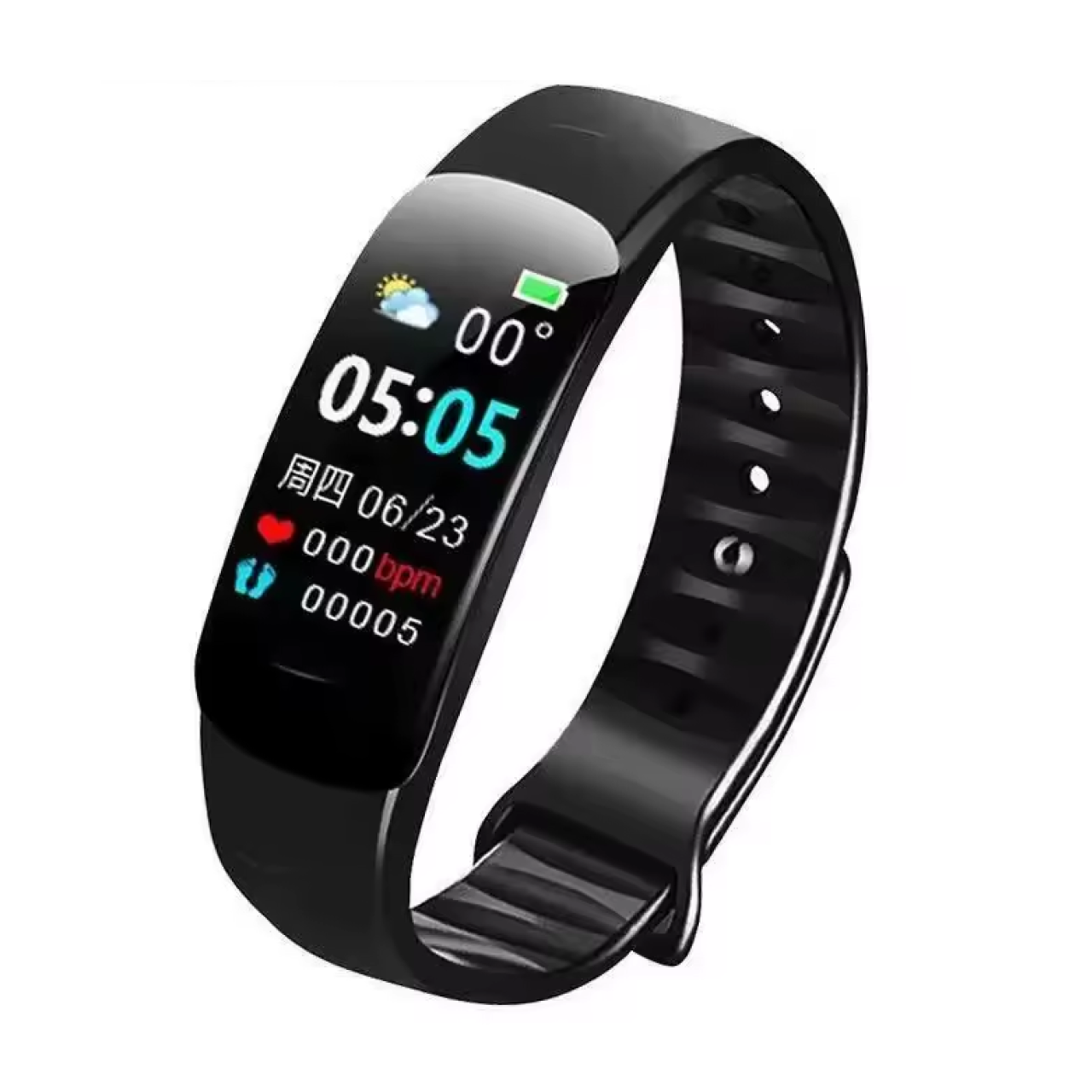 Фітнес-браслет з дисплеєм/пульсометром/крокоміром (26769408)