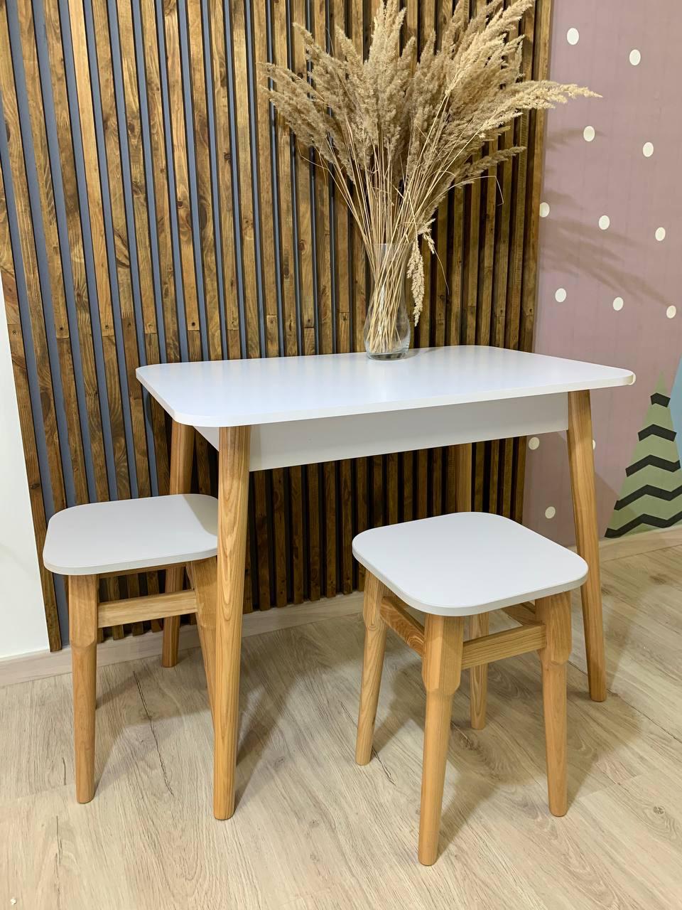 Стіл кухонний обідній сучасний маленький столик на кухню Майамі 2 90х60 см - фото 7