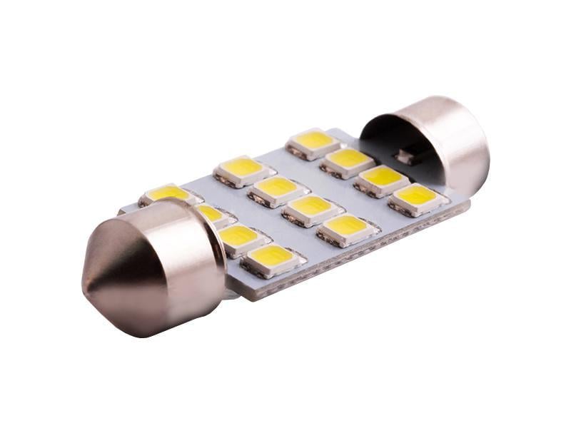 Автолампа светодиодная C5W SV8.5 12 В 39 мм SMD2835-12led Белый (55318887)