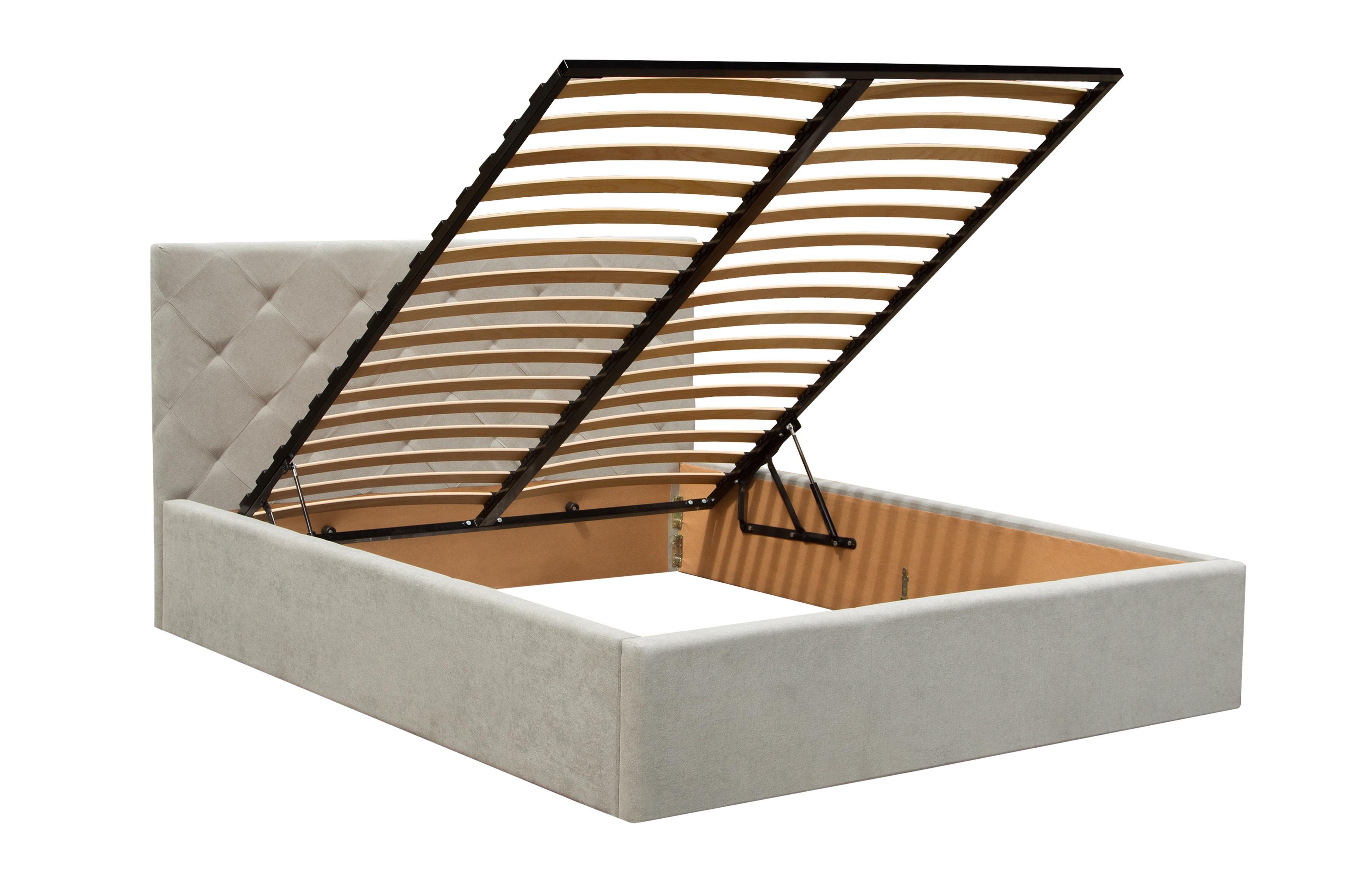 Кровать Атланта Мікс Меблі 1600х2000 мм Бежевый - фото 2 Кровать Атланта Мікс Меблі 1600х2000 мм Бежевый - фото 2