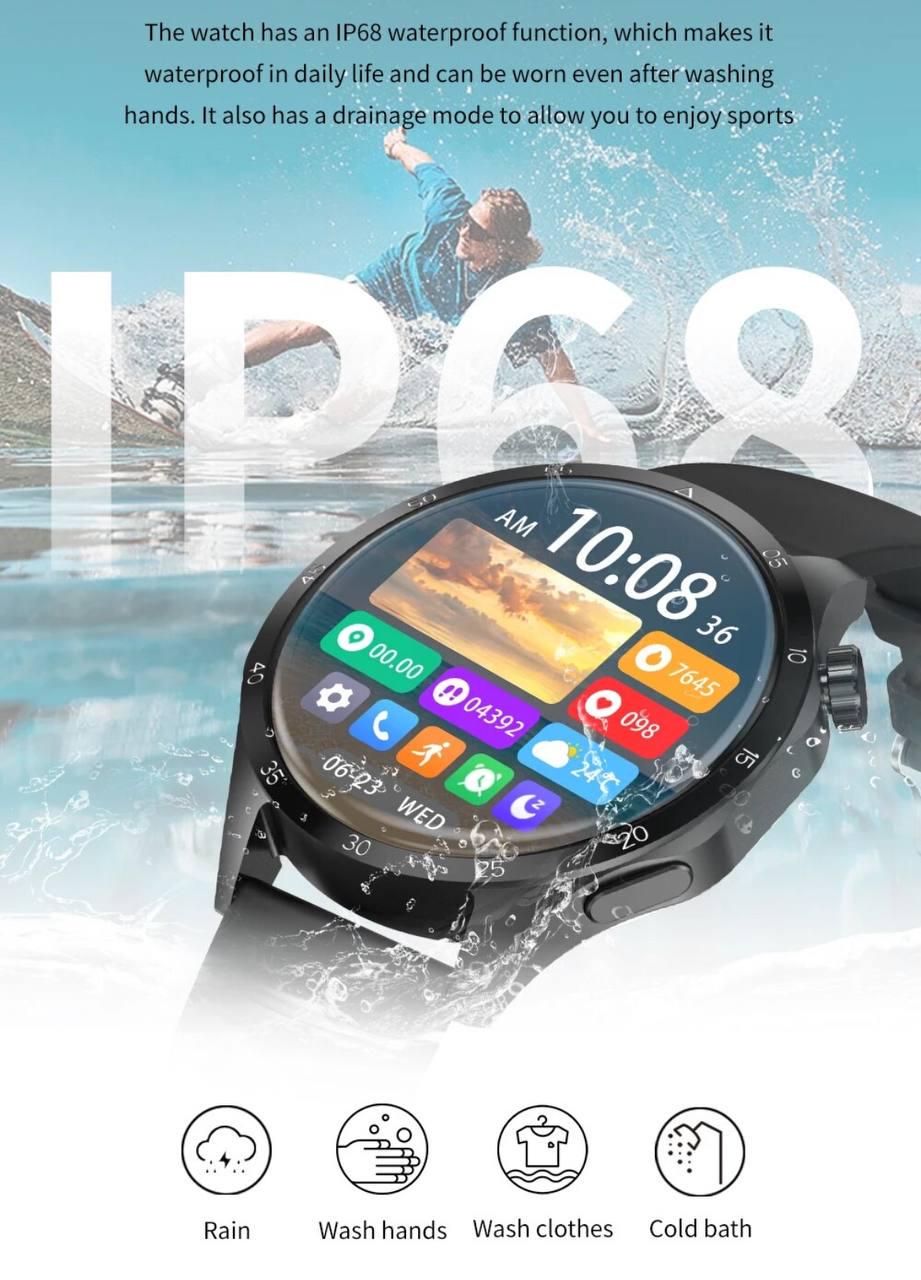 Смарт-часы Watch GT4 PRO Amoled NFC Черные (15049343) - фото 7