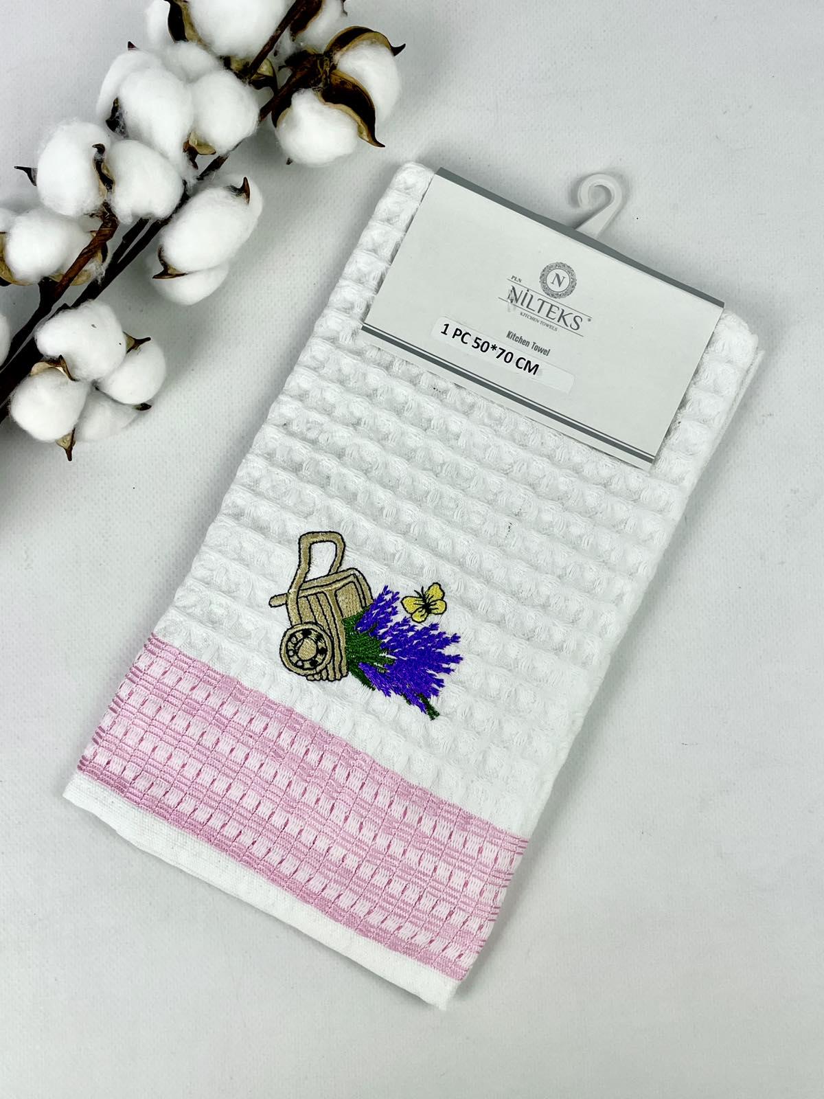 Кухонное полотенце вафельное Quality Lavander (CN37512)