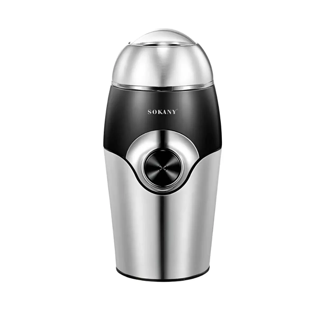 Кофемолка электрическая Sokany SK-3024 50 г из нержавеющей стали 150 Вт Серебристый/Черный (35553203)