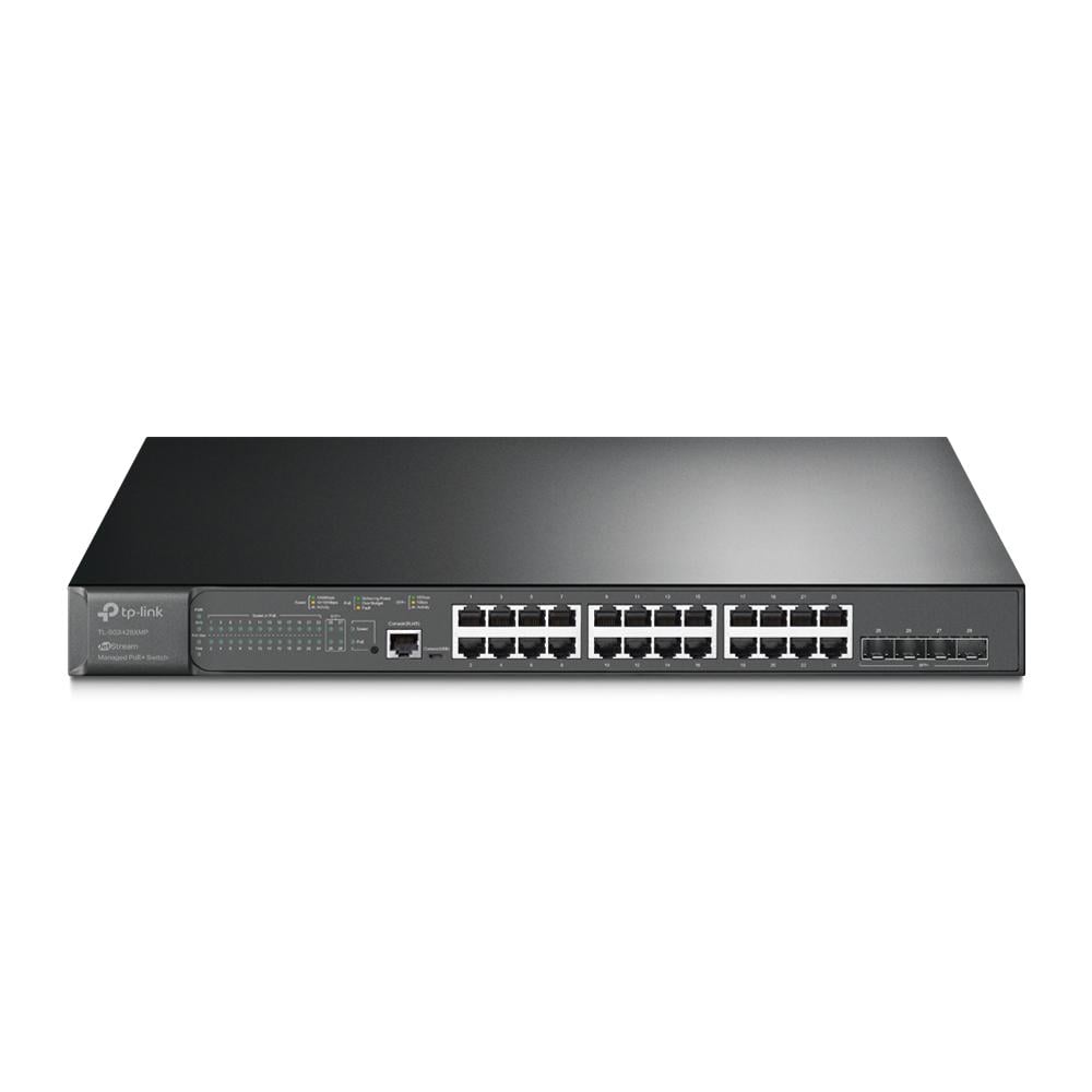 Коммутатор управляемый TP-Link TL-SG3428XMP 24xRJ45/4x10G SFP+ (562989)