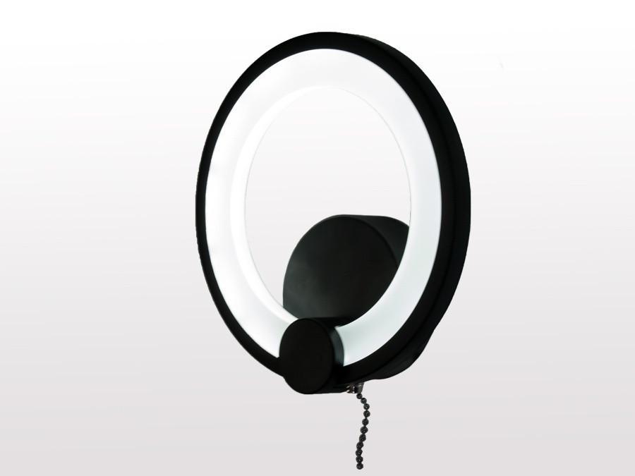 Настенный светильник 8022-1BK-LS 16W Черный - фото 4