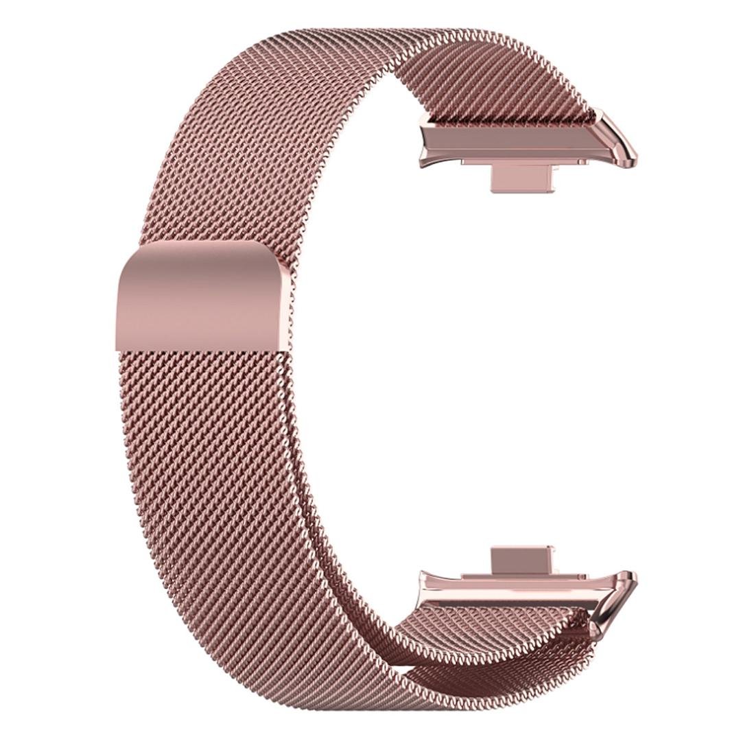 Ремешок металлический Milanese Loop для Xiaomi Smart Band 8 Pro Rose Pink (ECR_8512) - фото 1