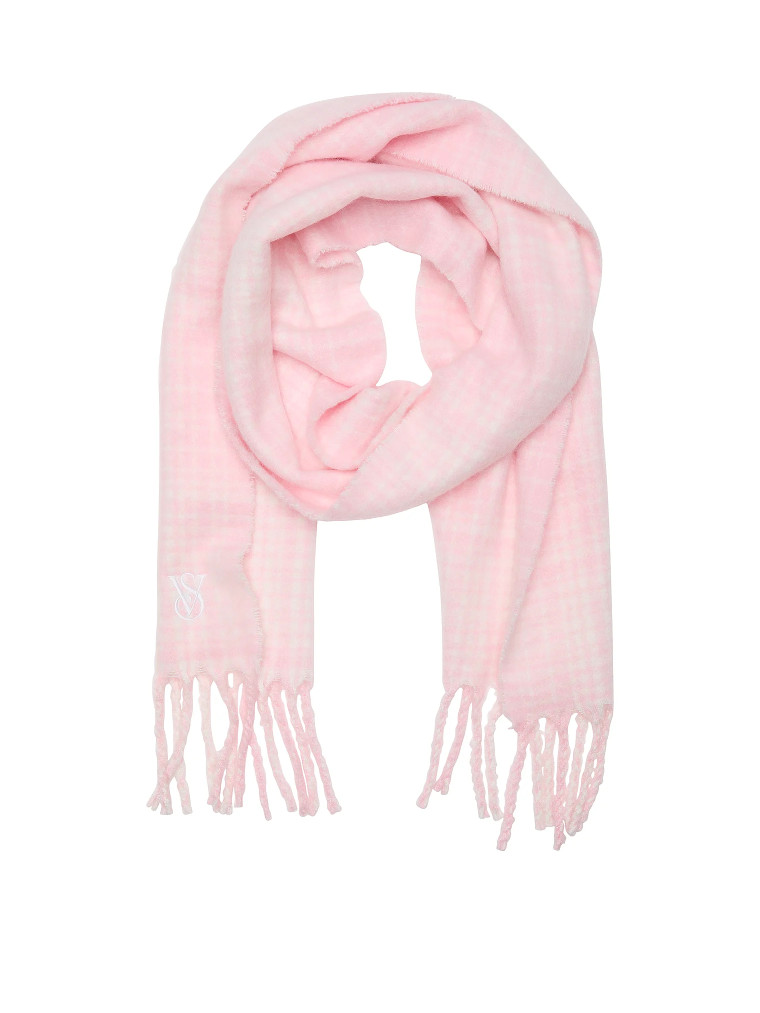 Шарф Victoria's Secret Blanket Scarf Рожевий у клітинку (23180904)