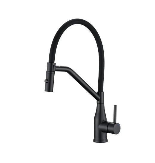 Смеситель для кухни KOER KI-70026-05 с черным силиконовым изливом (KR5210) Смеситель для кухни KOER KI-70026-05 с черным силиконовым изливом (KR5210)
