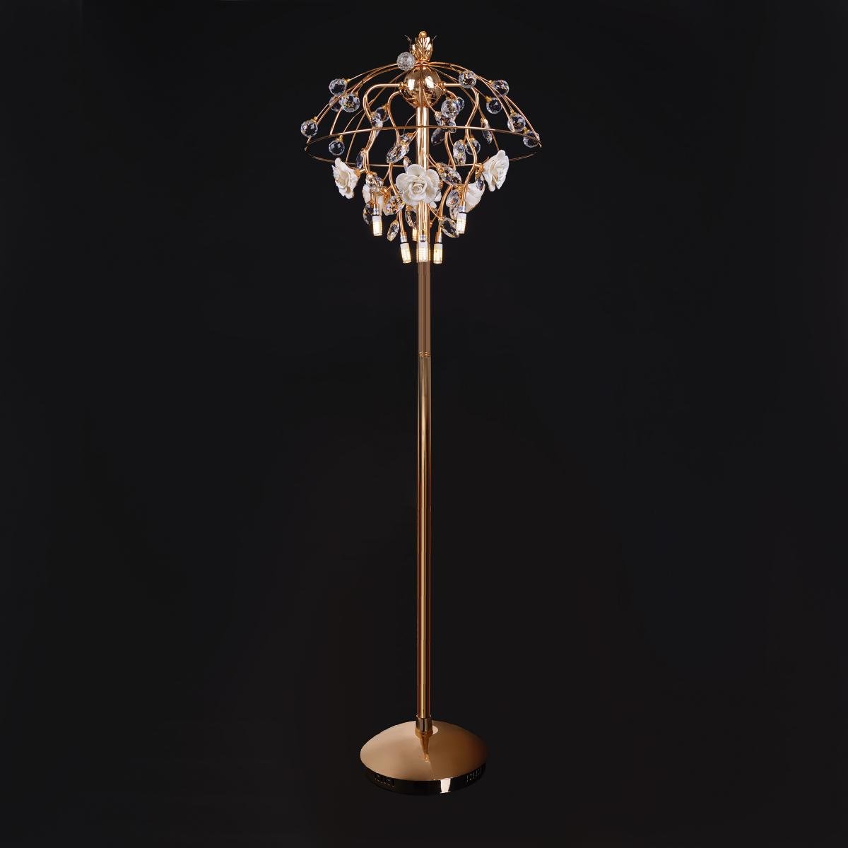 Торшер флористика Brille BKL-532F/6 G4 GD - фото 5