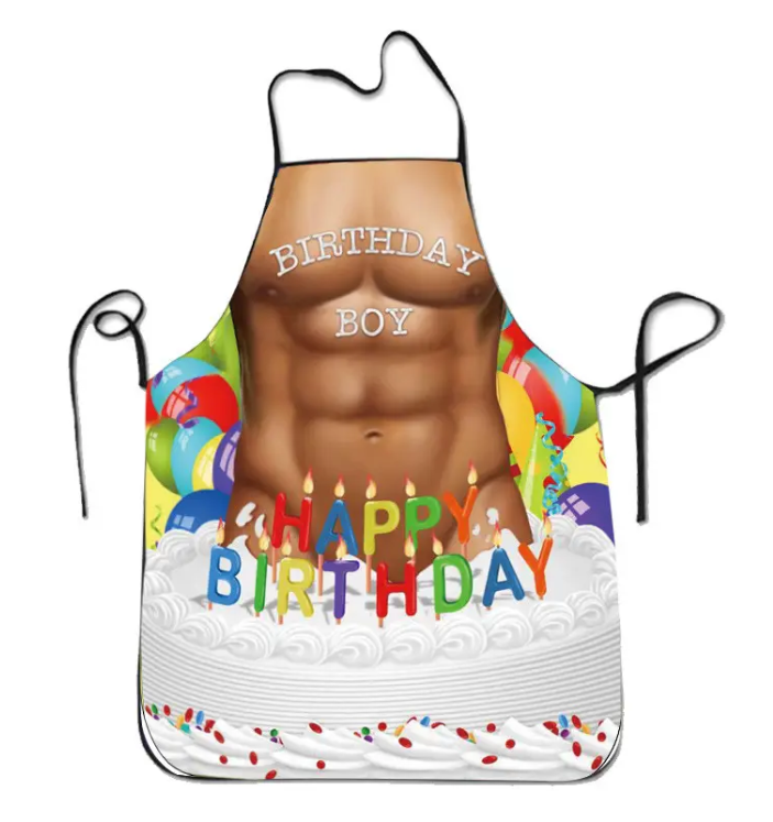 Фартук с приколами мужской Happy birthday 75x60 см Разноцветный (50084/) Фартук с приколами мужской Happy birthday 75x60 см Разноцветный (50084/)