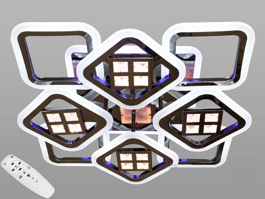 Люстра потолочная Octav светодиодная с диммером 150 Вт (AS8190 / 4 + 4BHR LED)