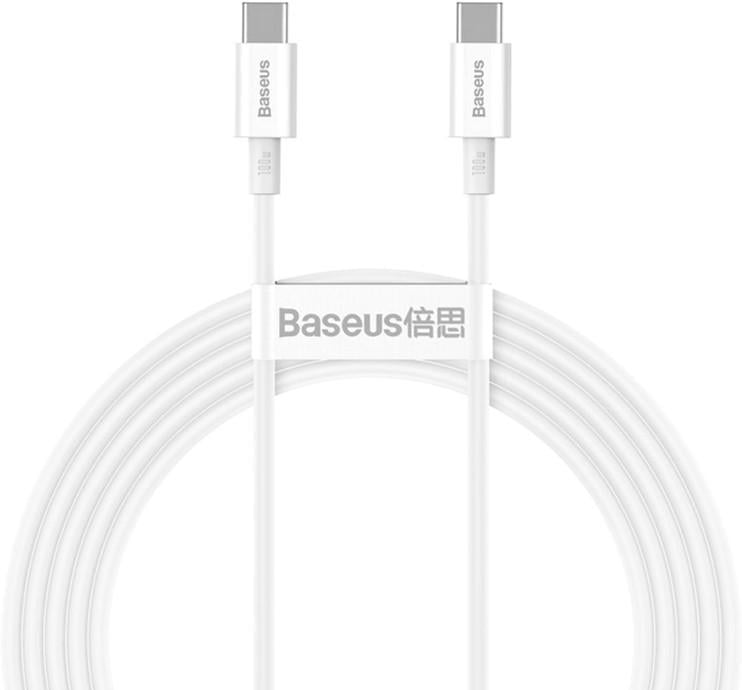 Кабель Baseus Superior Series Fast Charging Type C to Type C PD 100 W 1 м Cable White (CATYS-B02)