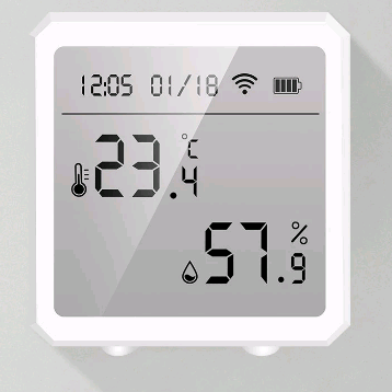 Умный термометр и гигрометр wifi комнатный Белый (901864)