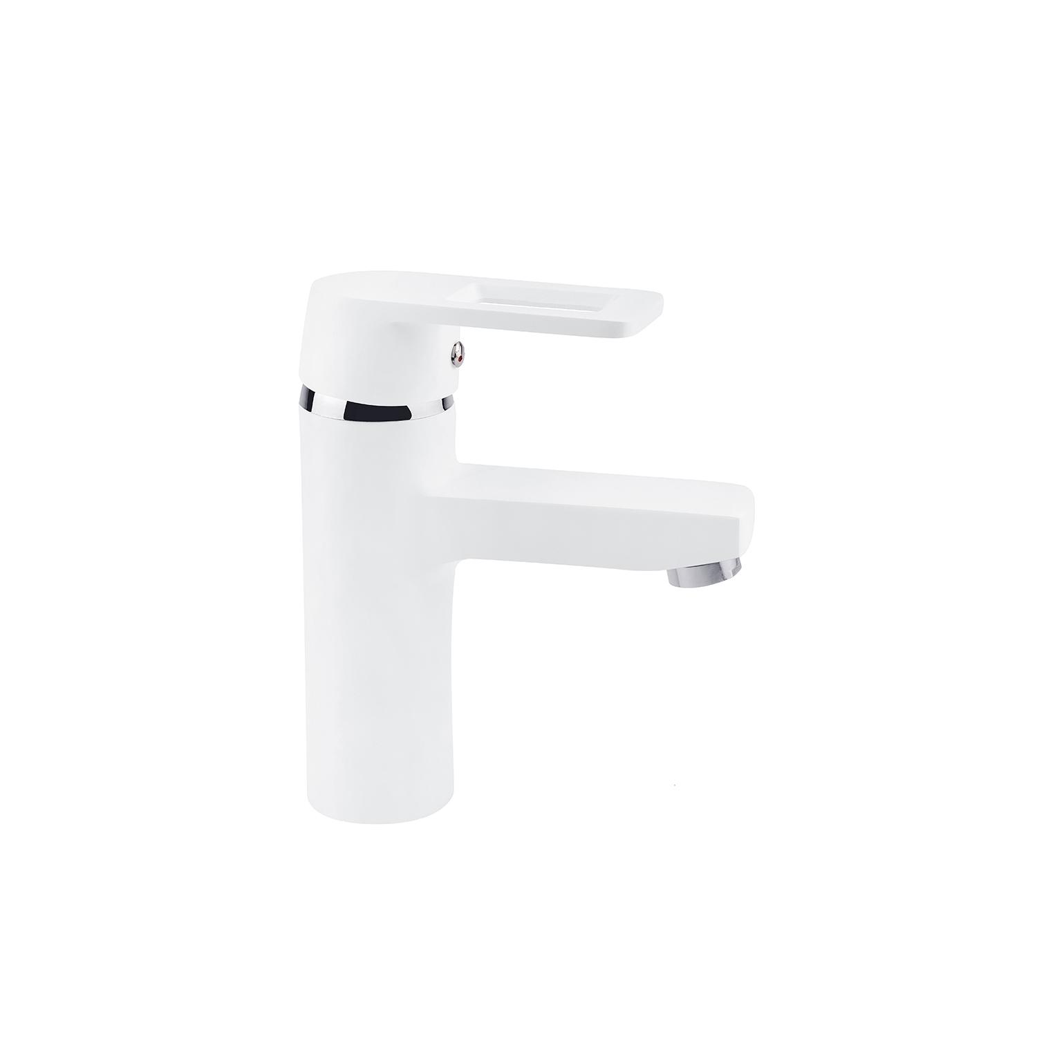 Змішувач для умивальника KRONER Zenda CV022958 одноважільний Білий (135917)