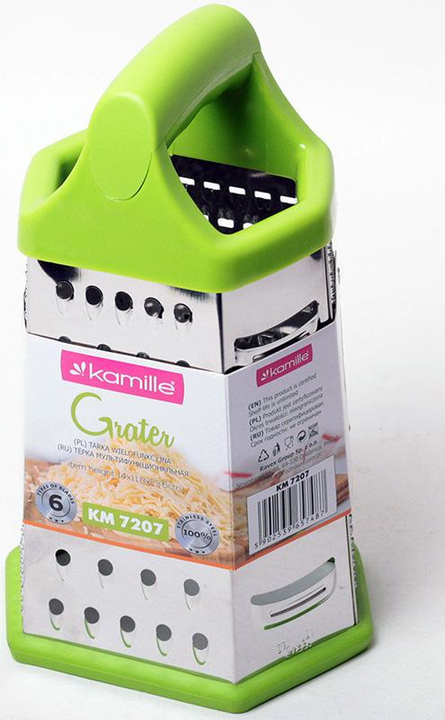 Терка-шатківниця Kamille Tampere 6-гранна з пластиковою ручкою