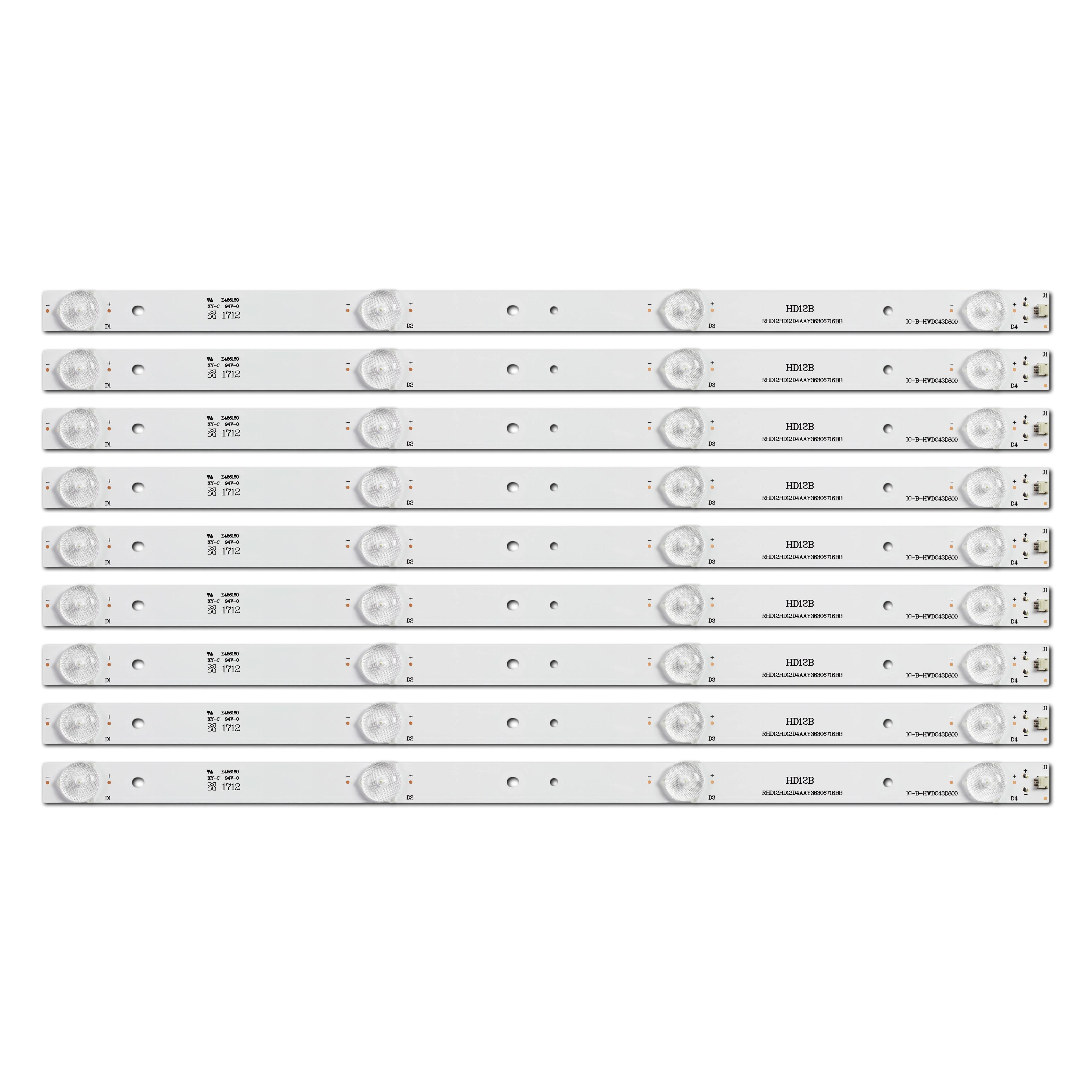 LED подсветка TV 43" IC-B-HWDC43D800 T18-43inch-AOT-20161214 9 шт. (ART-15847)