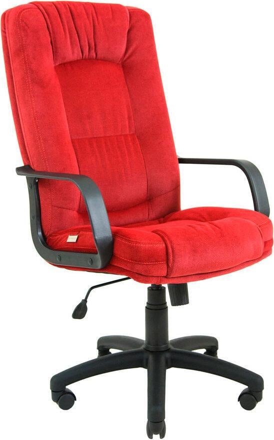 Офисное кресло руководителя AlbertoDesign MultiBlock М-3 прорезиненные колеса Красный (rch_chr_00127)