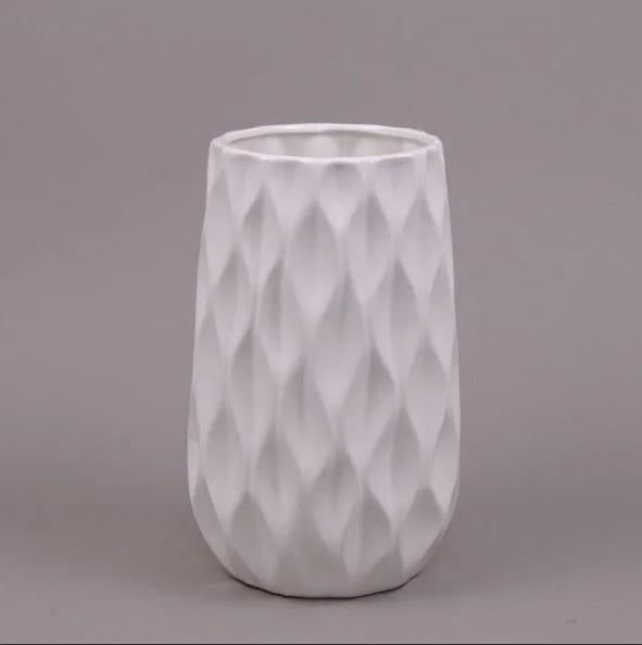 Ваза керамическая Flora Белый (26248)