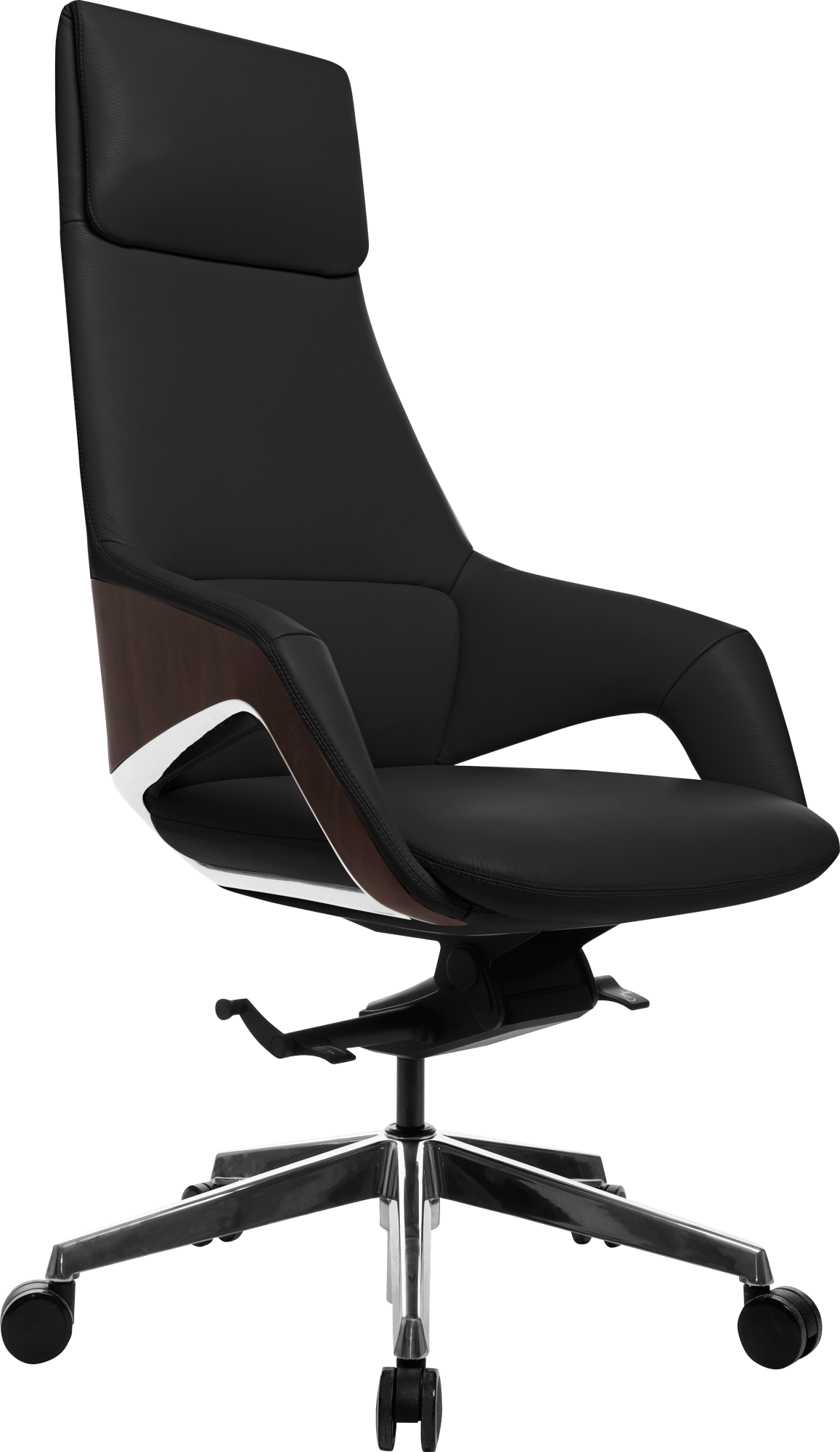 Кресло офисное GT Racer X-005A Leather Black