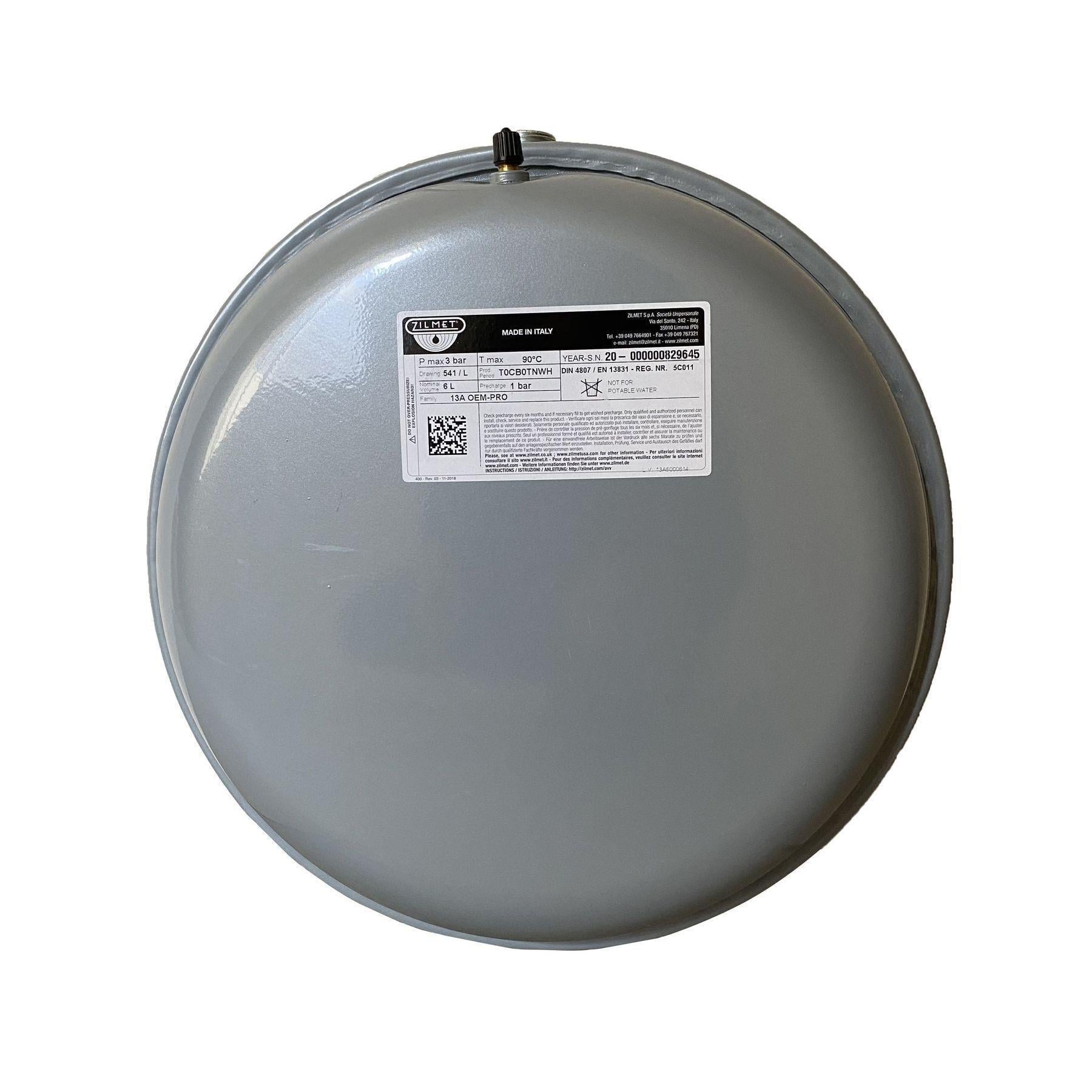 Бак Zilmet oem-pro для монтажа в котлы 541 6 л 3 bar 13A6000614 (000001446)