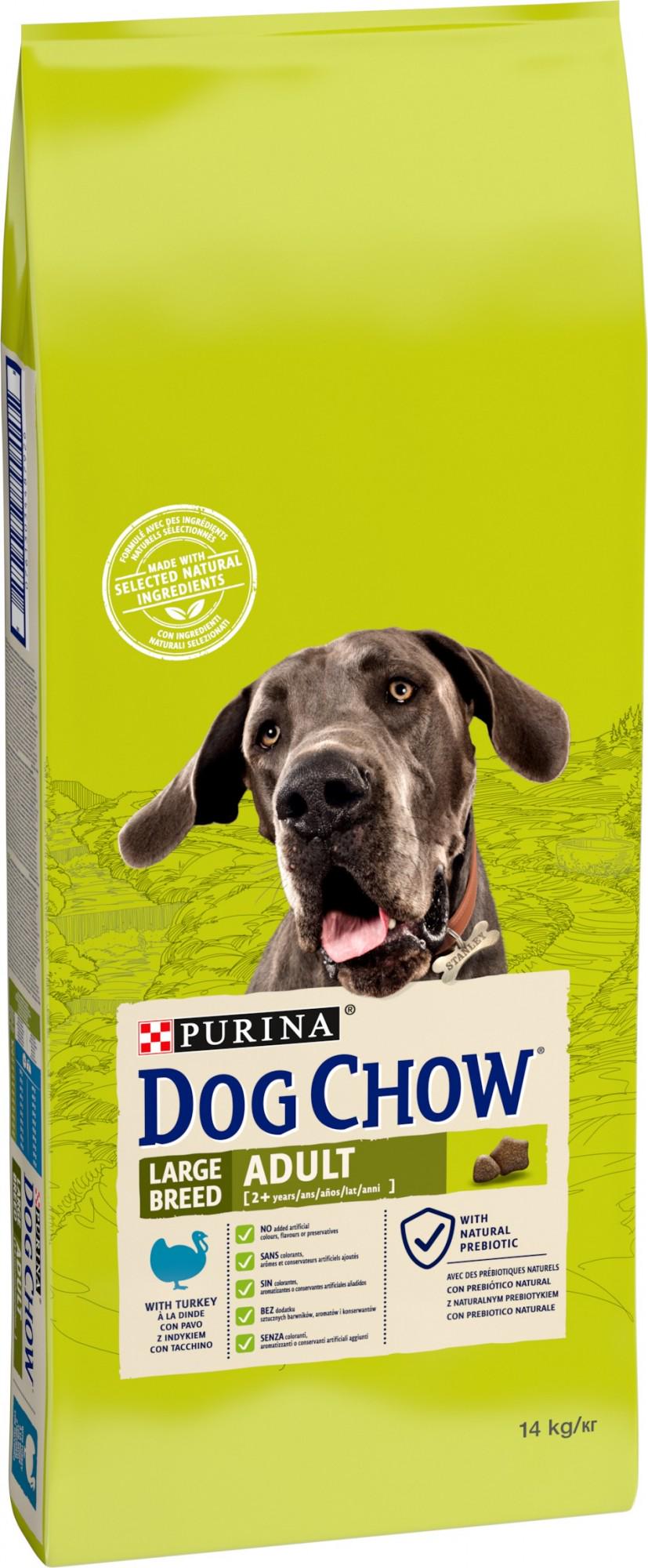 Сухий корм для собак великих порід Purina Dog Chow Large Breed з індичкою 14 кг (7613034487926) - фото 3