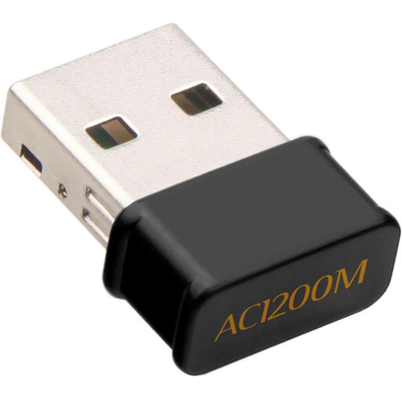Двухдиапазонный Wi-Fi адаптер 4Sport AC1200 2.4/5GHz Black (WAZ-RTL8812-B)