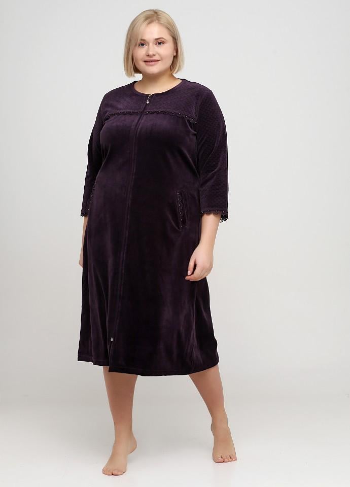 Халат Wild Love 3XL Баклажановый (21117)