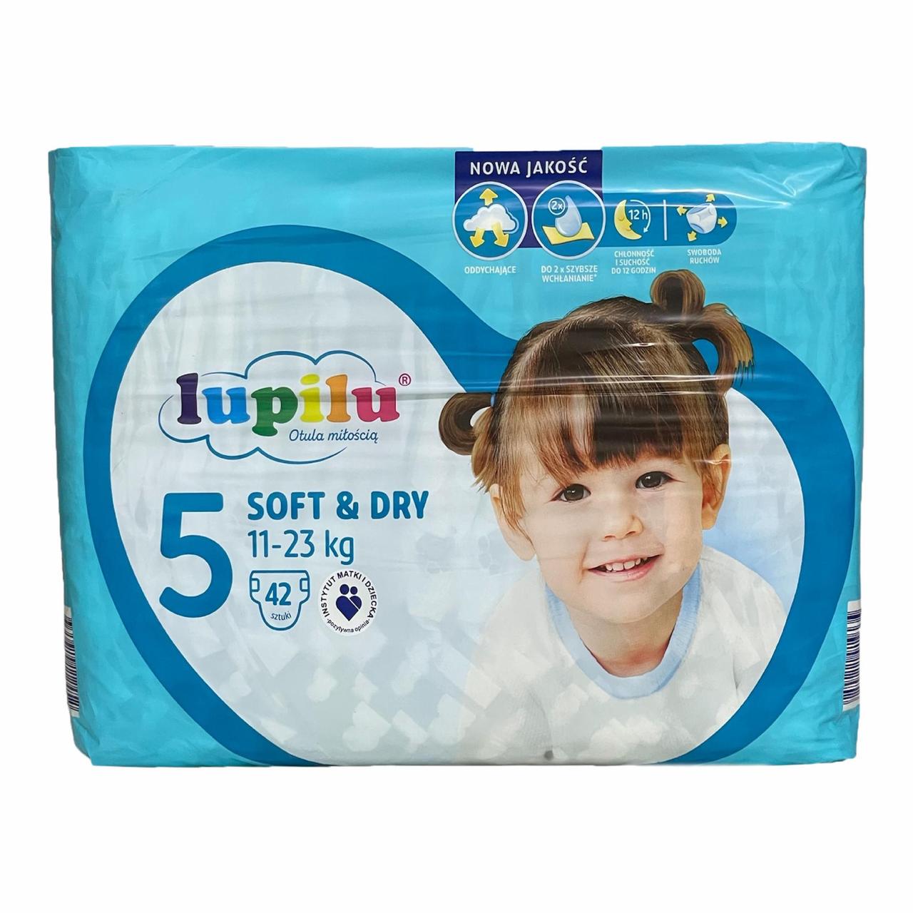 Підгузки Lupilu soft & dry 5 Junior 11-23 кг 42 шт. (2734368691)