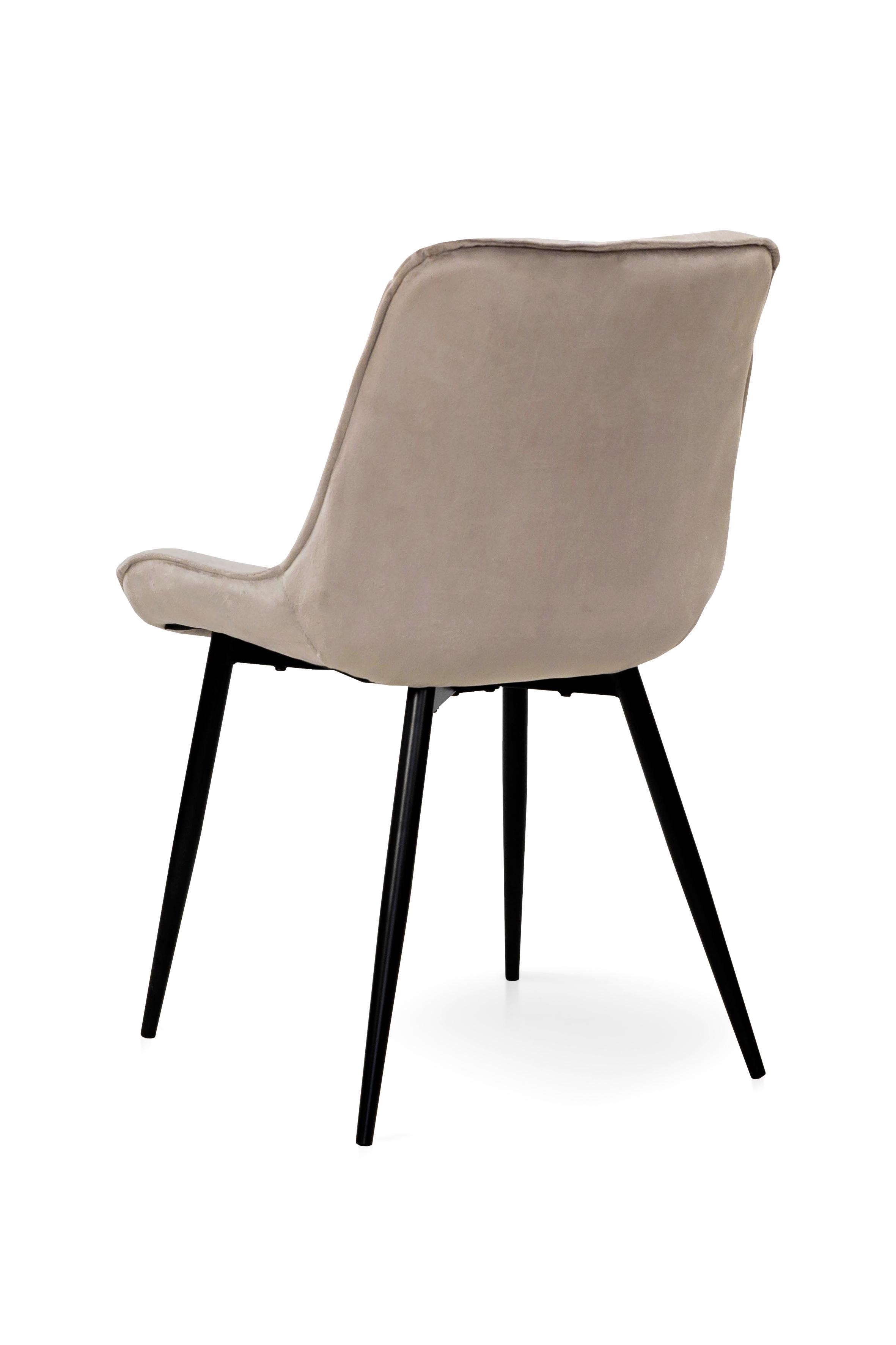 Стілець для кухні та вітальні ГРЕЙС Прадо-R 500х910х580 мм Чорний/Бежевий (GAА0057240) - фото 12 Стілець для кухні та вітальні ГРЕЙС Прадо-R 500х910х580 мм Чорний/Бежевий (GAА0057240) - фото 12