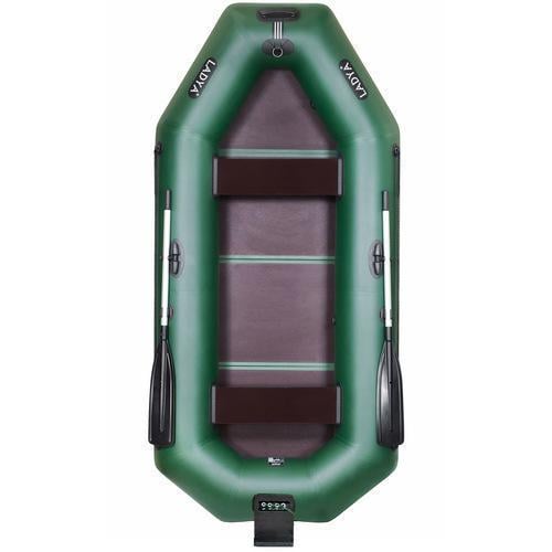 Надувная лодка Ладья ЛТ-240ВТ ПВХ 2-х местная/гребная с транцем/сплошное дно